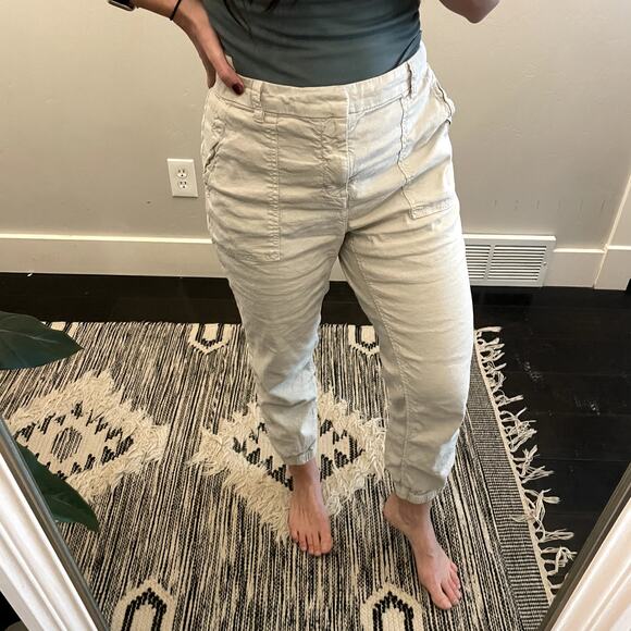 Frank & Eileen Jameson Jogger Pants Cream Women's Size 12 - Picture 2 of 9